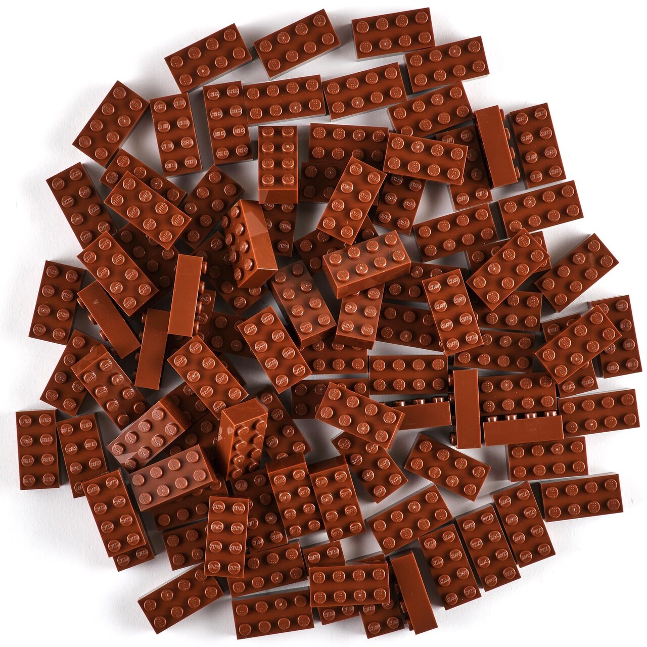 Strictly Briks Classic Bricks Starter Kit, Brown, 96 Pieces, 2x4 Studs, Building Creative Play Set for Ages 3 and Up, 100% Compatible with All Major Brick Brands